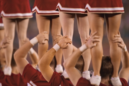 Competitive cheer pyramid