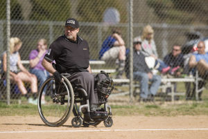 Umpire Rob McQuade