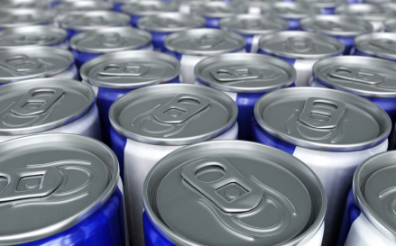 Energy drink cans