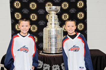 William and Austin Foglietta with Stanley Cup