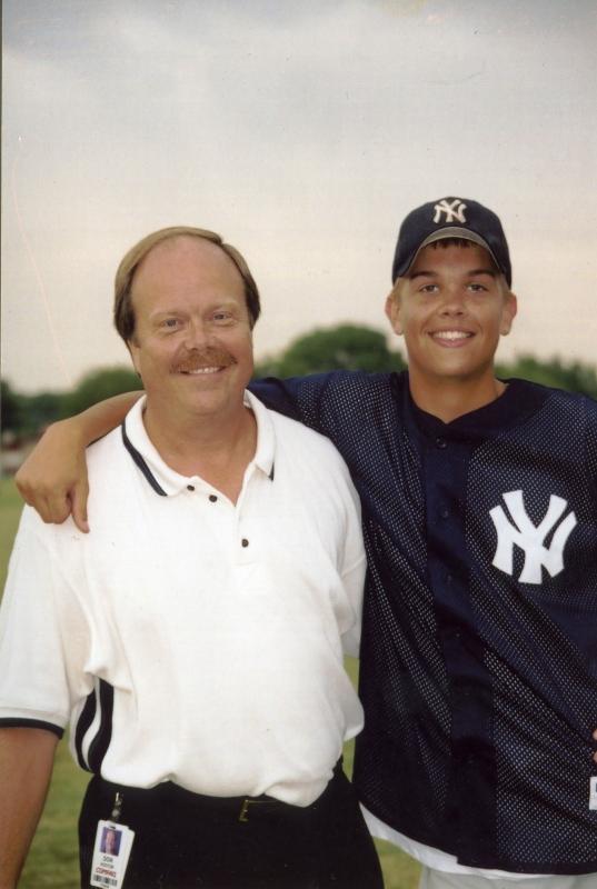 Taylor Hooton and his dad Don